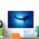 Hawaii, Whale Shark Backlit By Sunburst Silhouette Wall Mural