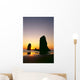 Oregon, Cannon Beach, Sea Stacks At Sunset Wall Mural