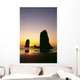 Oregon, Cannon Beach, Sea Stacks At Sunset Wall Mural