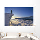 Sunrise With Reflections On Snow Wall Mural