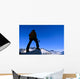 Hiker / Climber Takes In View Wall Mural