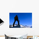 Hiker / Climber Takes In View Wall Mural