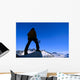 Hiker / Climber Takes In View Wall Mural