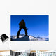 Hiker / Climber Takes In View Wall Mural