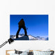 Hiker / Climber Takes In View Wall Mural