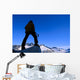 Hiker / Climber Takes In View Wall Mural
