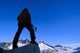 Hiker / Climber Takes In View Wall Mural