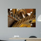 dirty industrial gears background Wall Mural