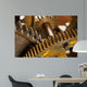 dirty industrial gears background Wall Mural