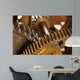 dirty industrial gears background Wall Mural