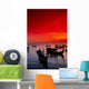 Red Sunset Sky Wall Mural