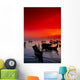 Red Sunset Sky Wall Mural