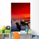 Red Sunset Sky Wall Mural