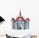 Fairy-Tale Castle on White Background Wall Decal