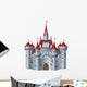 Fairy-Tale Castle on White Background Wall Decal