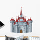 Fairy-Tale Castle on White Background Wall Decal