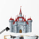 Fairy-Tale Castle on White Background Wall Decal