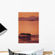 Sunset Orange Sky Reflections Wall Mural
