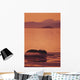 Sunset Orange Sky Reflections Wall Mural