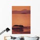 Sunset Orange Sky Reflections Wall Mural