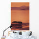 Sunset Orange Sky Reflections Wall Mural