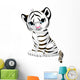 Cute White Tiger Cub Wall Decal