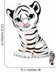 Cute White Tiger Cub Wall Decal