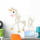Beautiful White Unicorn Wall Decal