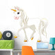 Beautiful White Unicorn Wall Decal