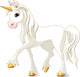 Beautiful White Unicorn Wall Decal