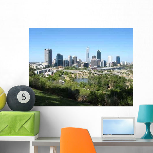 Perth Skyline Wall Decal