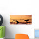 Two Humpback Whale Flukes Close-Up, Sunset Wall Mural