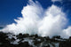 Hawaii, Maui, Makena Coast, Surf Crashing Along Lava Rock Shoreline Wall Mural
