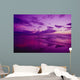 Hawaii, Maui, Kihei, Sunset, Purple Sky, Shoreline At Kamaole Beach Wall Mural