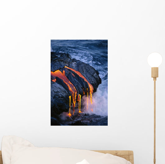 Steam Smoke Pahoehoe Wall Mural