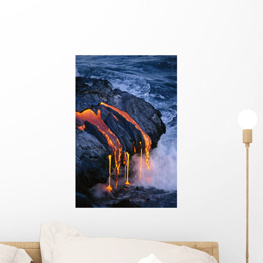 Steam Smoke Pahoehoe Wall Mural