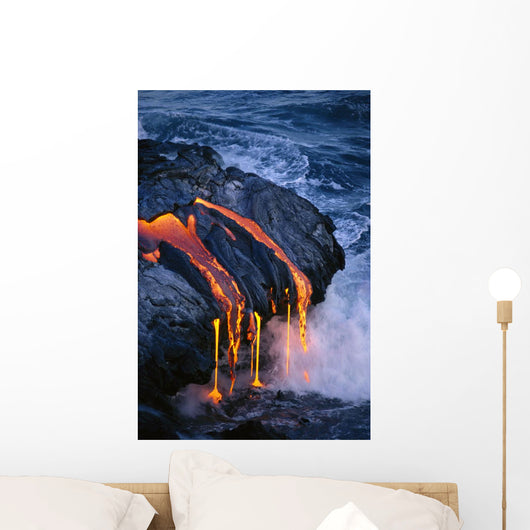 Steam Smoke Pahoehoe Wall Mural
