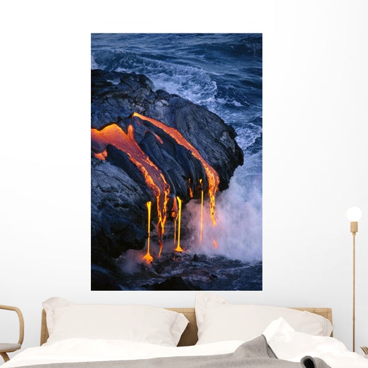 Steam Smoke Pahoehoe Wall Mural