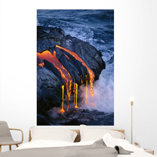 Steam Smoke Pahoehoe Wall Mural