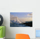 Hawaii, Big Island, Kalapana, Steam Cloud From Lava Flowing Into Ocean Wall Mural