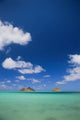 White Clouds In Blue Sky Wall Mural