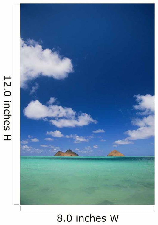 White Clouds In Blue Sky Wall Mural