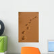 Deep Footprints On Smooth Sand Wall Mural