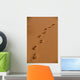 Deep Footprints On Smooth Sand Wall Mural