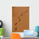 Deep Footprints On Smooth Sand Wall Mural