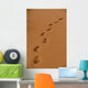 Deep Footprints On Smooth Sand Wall Mural