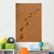 Deep Footprints On Smooth Sand Wall Mural
