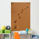Deep Footprints On Smooth Sand Wall Mural