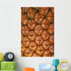 Extreme Close-Up Of Single Pineapple Fruit Skin, Detail Wall Mural
