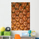 Extreme Close-Up Of Single Pineapple Fruit Skin, Detail Wall Mural